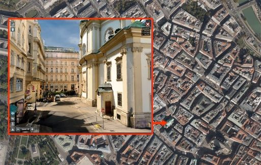  Die Solidscan - Technologie ermöglicht es, auf dem
Bildschirm oder im 3 D - Hologrammraum in Sekunden einen beliebigen
Punkt (Beispiel: Peterskirche in Wien) im Detail anzusteuern und für
Stadt - und Architekturplanung fotorealistisch zu bearbeiten.