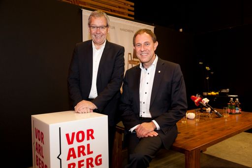 PK V-Tourismus auf der Gustav Messe mit
Christian Schuetzinger und LR Karlheinz Ruedisser