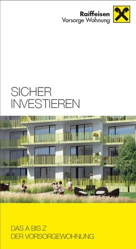 Buchcover "Sicher investieren - das A bis Z der
Vorsorgewohnung"