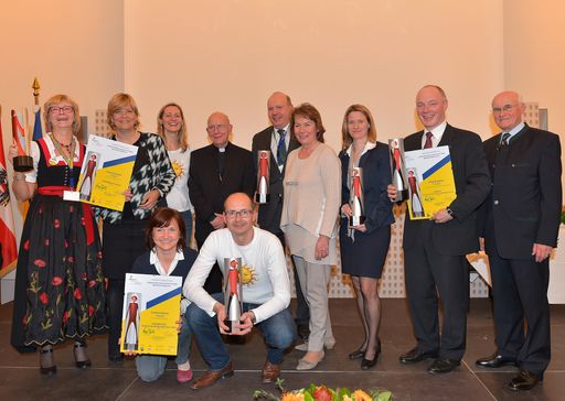 Siegerbetriebe in den Kategorien Klein-, Mittel-,
Großbetriebe, NPO, ÖRU