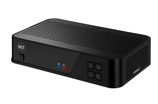 Vorschau Bild von HD Austria NOW Box (MZ-101), ein hybrider
Satelliten-Receiver für den Empfang von Satelliten-TV und
Streaming-Inhalten via Internet