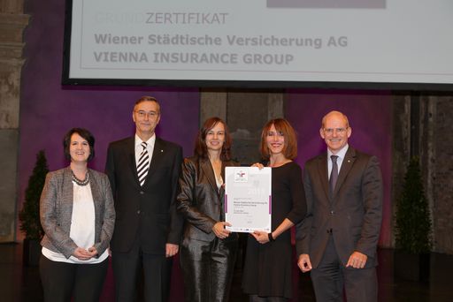 Wiener Städtische Versicherung zum
„familienfreundlichen Unternehmen” zertifiziert