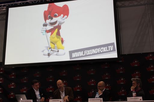  Fix und Foxi in 3D - der Test wurde von Dr STefan Piech, CEO YFE
bei der Comic Con in Wien präsentiert