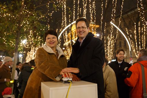 v.l.: Wirtschaftsstadträtin Renate Brauner und
Rainer Trefelik, Obmann der Sparte Handel in der Wirtschaftskammer
Wien