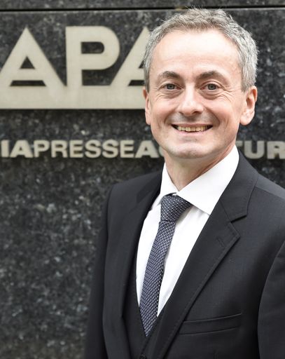 Rüdiger Baumberger, APA-DeFacto, ist ab 2016 neuer
Präsident des internationalen Datenbank- und Lizensierungsnetzwerks
PDLN APA/Helmut Fohringer