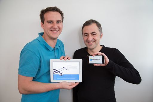 Vorschau Bild von Die beiden Geschäftsführer von Pocketbill vlnr. "Wolfgang Steuer"
und "Helmut Chlebecek"