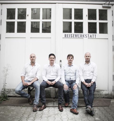 Nils Brosch, Bastian Böckenhüser, Mathias Zeitler und Robert Anders (v. l.):