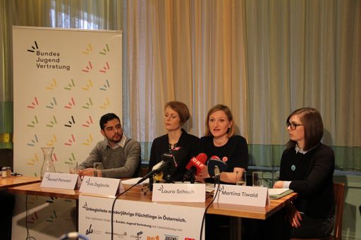  Pressegespräch zur Präsentation der explorativen
Studie "Unbegleitete minderjährige Flüchtlinge in Österreich"