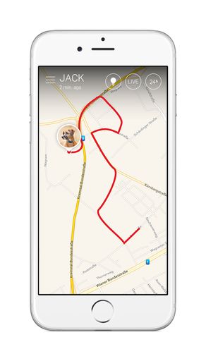  Live-Tracking Funktion in Tractive GPS App
