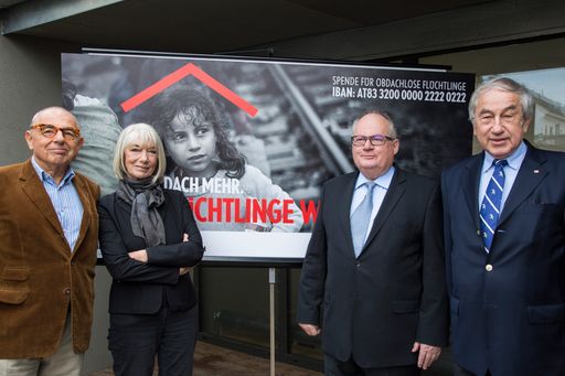  Unterkünfte für obdachlose Flüchtlinge,
Spendenkampagne gestartet