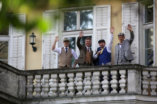  Die KnickerNocker: von links nach rechts: Arnd Herröder Dietmar
Zwischenberger Marco Diana Edmund Wallensteiner