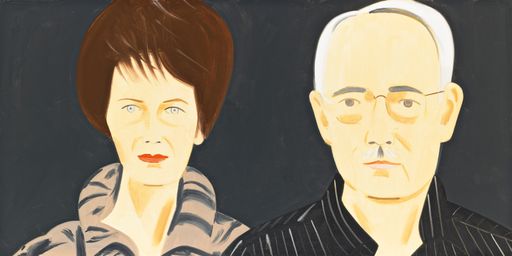  Alex Katz, Agnes and Karlheinz Essl, 2010 Öl auf Leinen / oil on
canvas 122 x 244 cm © BILDRECHT Wien, 2016 Fotonachweis: Mischa
Nawrata, Wien