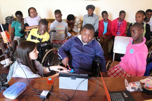 Besuch in der King George VI Special School,
Bulawayo, Zimbabwe