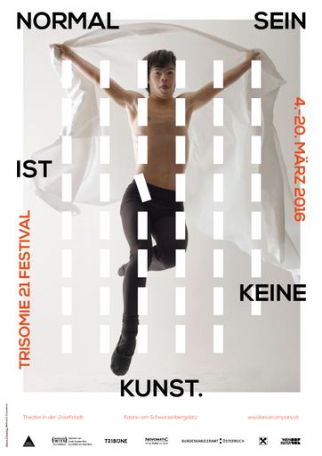  Seit 2011 etabliert die Dance Company, unter der
Leitung von Bea Vavken, im Rahmen des Trisomie 21 Festivals ihre
Arbeit immer stärker als eigene Kunstform.