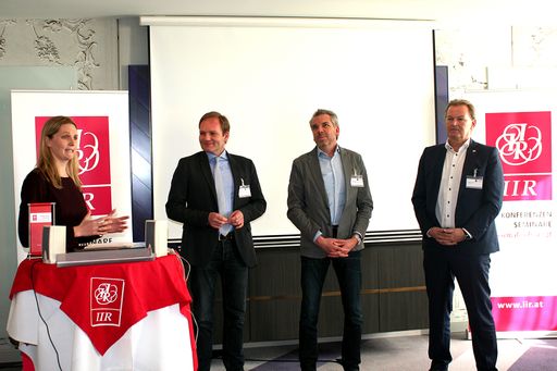 Vorschau Bild von v.l.n.r.: Mag. (FH) Claudia Glück-Hofbauer, beherbergung.aktiv,
ecoplus. Niederösterreichs Wirtschaftsagentur GmbH; Alexander Ipp,
Althof Consulting- und Hotelbetriebsges.m.b.H, Christian Wagner,
Geschäftsführer, Christian Wagner & Partner Real Estate GmbH, Harald
Ultsch, Geschäftsführer, Harrys Home Hotels