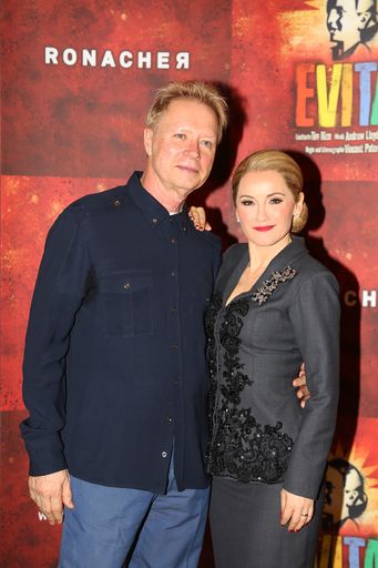 Regisseur Vincent Paterson und Katharine Mehrling (Eva Perón)