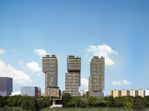 Vorschau Bild von Einen optimalen Mix aus attraktivem Wohnraum und verkehrsgünstig
gelegener Business-Location bietet das Bauprojekt TrIIIple.