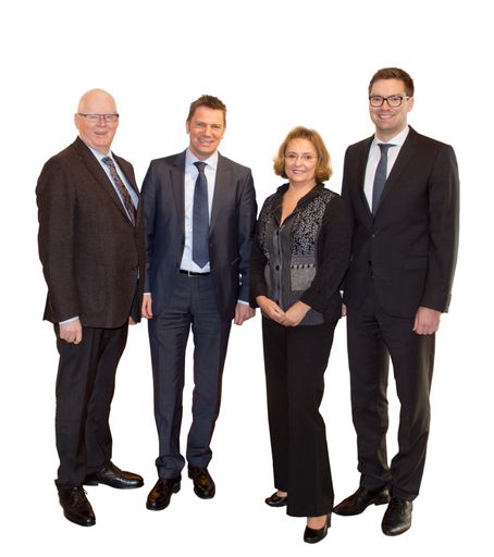 Vorschau Bild von Das vierköpfige Führungsteam DI Peter Hildebrand, Christian
Pichler, Monika Zechmeister und Mag. Ralph Hofmann (v.l.n.r.)