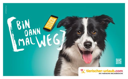  Die Zeit des Suchens ist vorbei, denn die neue
Webplattform www.tierischer-urlaub.com liefert in Sekundenschnelle
die passenden Antworten.