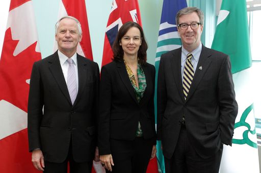 BM Sophie Karmasin nach einem Arbeitsgespräch mit dem
Bürgermeister von Ottawa, Jim Watson