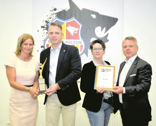  Für seinen innovativen Markenbildungsprozess und
sein zukünftiges Geschäftsmodell erhält der SK Niederösterreich St.
Pölten den Global Brand Excellence and Leadership Award.