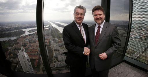 Bundespräsident Dr. Heinz Fischer, Stadtrat Dr. Michael Ludwig