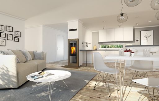 Vorschau Bild von Innovatives Ofensystem Schiedel KINGFIRE Rondo - Ofen+Kamin=Eins!