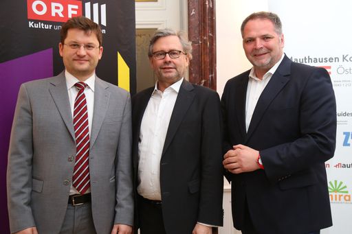  http://www.apa-fotoservice.at/galerie/7751 Im Bild
v.l.n.r.: Johannes Neubert (Intendant der Wiener Symphoniker), Dr.
Alexander Wrabetz (ORF-Generaldirektor), Willi Mernyi (Vorsitzender
Mauthausen Komitee Österreich)