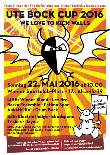 Plakatsujet Ute Bock Cup 2016