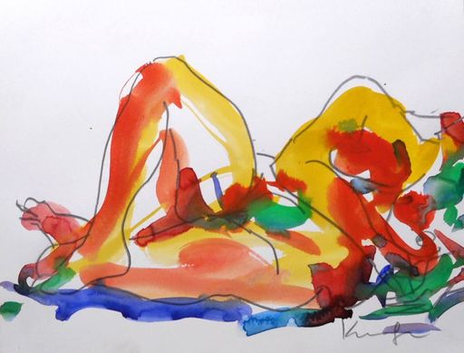 Vorschau Bild von Akt | Kornberger, Alfred Mischtechnik/Papier,
25,5x20,5 cm