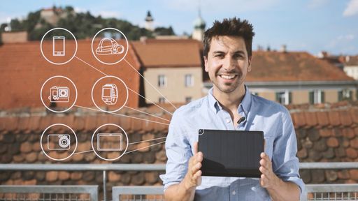  SunnyBAG Gründer und Geschäftsführer Stefan Ponsold
mit dem SunnyBAG PowerTAB
