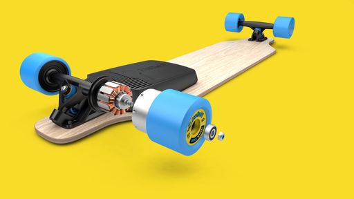  Mellow Boards - der Antrieb, der im Handumdrehen
aus jedem normalen Skateboard ein Elektroboard macht