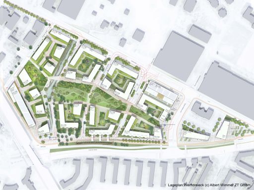 Vorschau Bild von Werftdreieck Lageplan