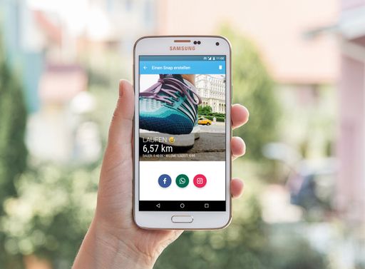 Vorschau Bild von Ansicht eines FITAPP-Snaps am Smartphone
