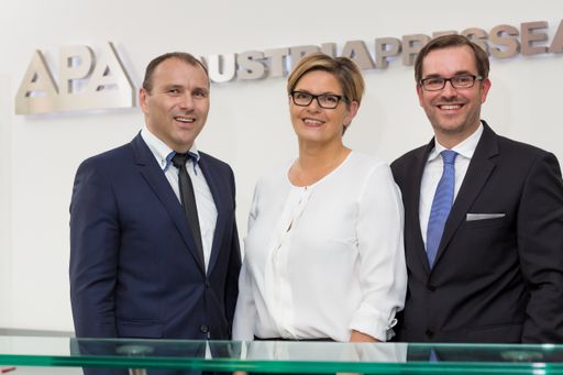 v.l.n.r. Peter Kropsch, Karin Thiller, Clemens Pig
(alle APA)