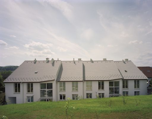  Anfänglich ist die Dachkonstruktion bei einem
Reihenhaus mit Steildach teurer, jedoch im Lebenszyklus von 50
Jahren kostengünstiger.