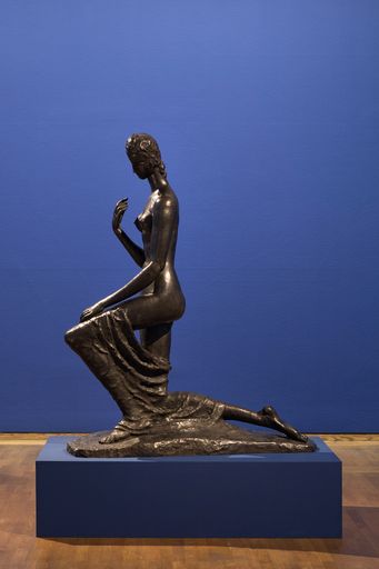 Leopold Museum Wien, April 2016 Wilhelm Lehmbruck
(1881-1919), Kniende, 1911, Nachlass W. Lehmbruck,
Ausstellungsansicht, Leopold Museum
