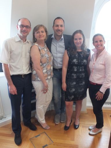 von links nach rechts Thomas Fundneider,
Geschäftsführer the LivingCore, Manuela Vollmann Geschäftsführerin
abz*austria, Andreas Hieger Country Manager Österreich Qualysoft,
Birgit Oburger Head of Communications and Consultant Relations
KLAITON, Sophie Martinetz Geschäftsführerin Seinfeld
Professionals/Northcote Recht