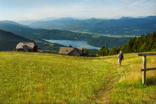  Millstätter Alpe bei Alexanderhütte mit
Millstätter See.