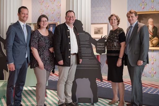  Ausstellungsteam in der Sonderausstellung "Gregor
Joseph Werner"