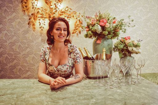 Lena Hoschek Portrait im Flagship Store