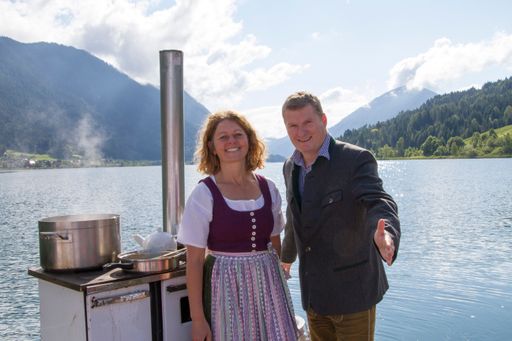 Almut Knaller und Stefan Wunderle am Weissensee