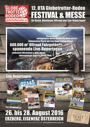  12. OTA Globetrotter-Rodeo - 26.08. bis 28.08.2016 Erzberg