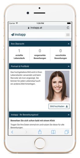 Vorschau Bild von Das mobile Bewerbungstool instapp wird bereits von
über 25 österreichischen Unternehmen und Organisationen eingesetzt,
um mobile Recruiting zu ermöglichen.