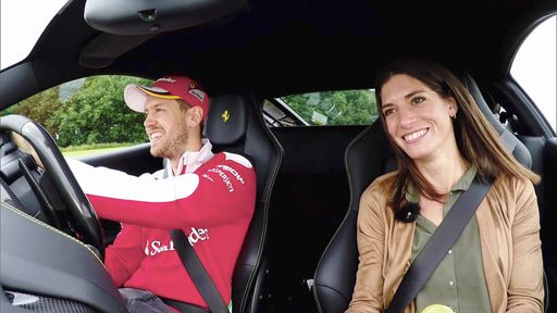 Sebastian Vettel und Cyndie Allemann.