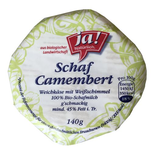Vorschau Bild von JA! Natürlich Bio-Schafcamembert 140 g