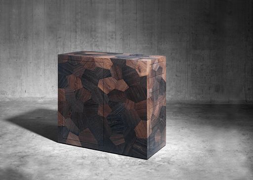 Vorschau Bild von Möbelmanufaktur Heinz Baumann, Highboard Pezzo,
2013, Räuchereiche