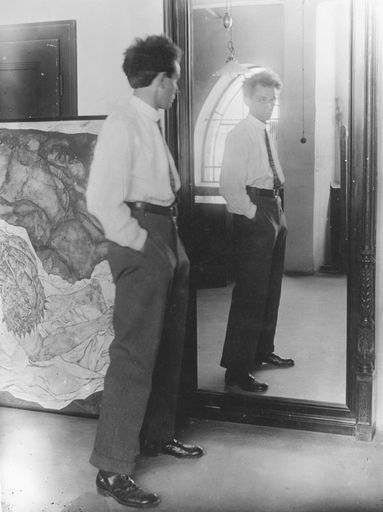 Vorschau Bild von Johannes Fischer, Egon Schiele in seinem Hietzinger
Atelier, 1915, Leopold Privatsammlung