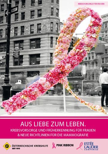Die kostenlose Krebshilfe-Broschüre "Aus Liebe zum
Leben." informiert ausführlich über das
Brustkrebs-Früherkennungsprogramm