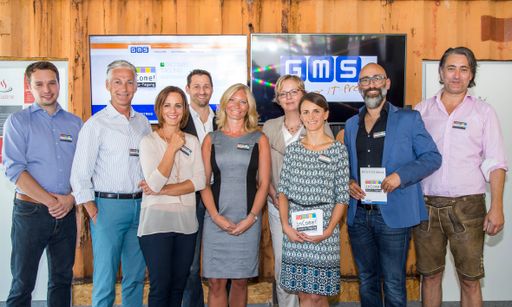 Vorschau Bild von Die Vortragenden der inCome Gastro-Tagung v.l.:
Björn Neumann (EDITEL), Thomas Reisenzahn (Prodinger
Tourismusberatung), Marlene Millidorfer (GO Gaststättenbetriebs
GmbH), Martin Macheiner (zugestellt.com), Britta Stellmach
(Expedia), Pia Werner (Europäische Reiseversicherung), Stefanie
Fuchs (Moderation), Ulrich Hutter und Heinrich Hutter
(Geschäftsführung GMS) Foto: Andreas Kolarik, 14.09.16